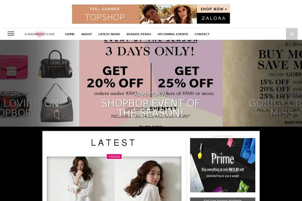 Site using Shopbop Widget plugin