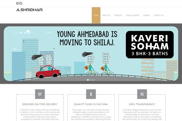 ashridhar.com site used Ashridhar