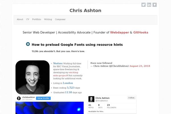 ashton.codes site used Ashton