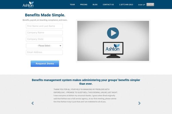 Ashton theme site design template sample