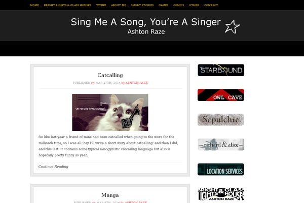 ashtonraze.com site used Smokeandmirrors