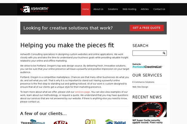Push theme site design template sample