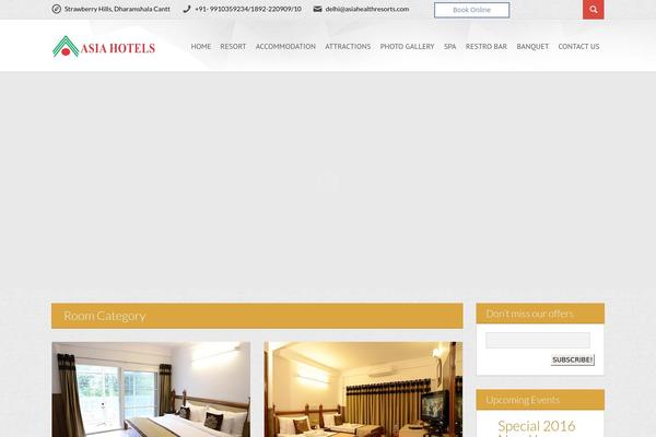Hotel theme site design template sample