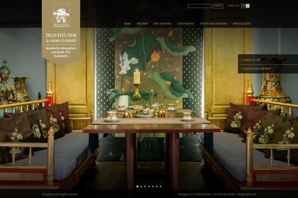 Restaurant theme site design template sample