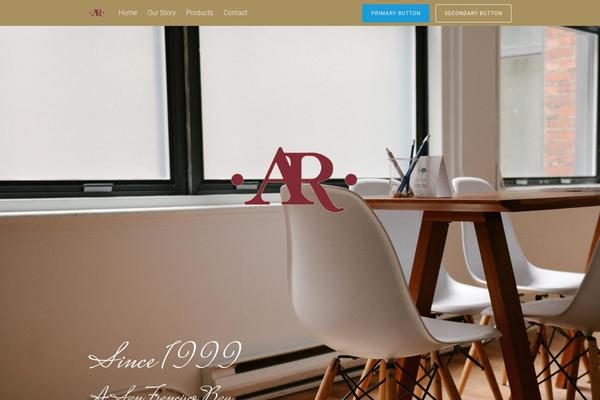 Tesseract theme site design template sample