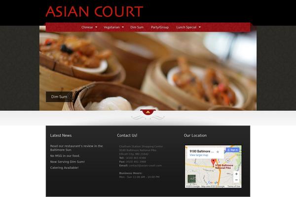 The Restaurant theme site design template sample