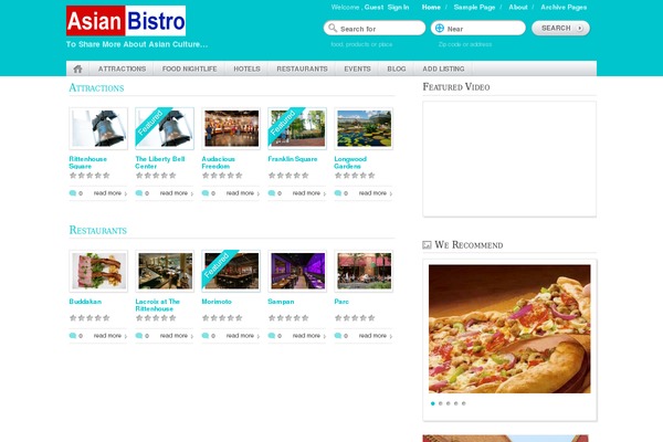 asianbistro.com site used GeoTheme