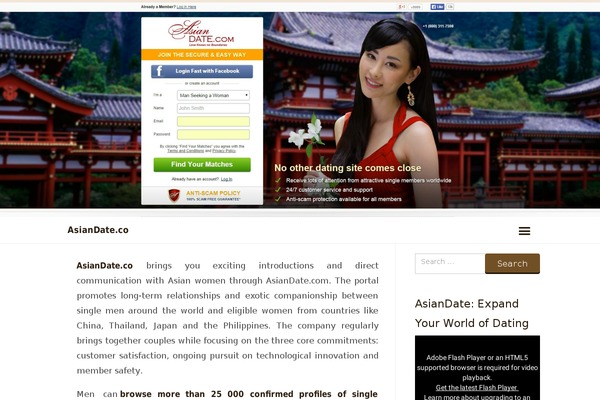 WordPress website example screenshot