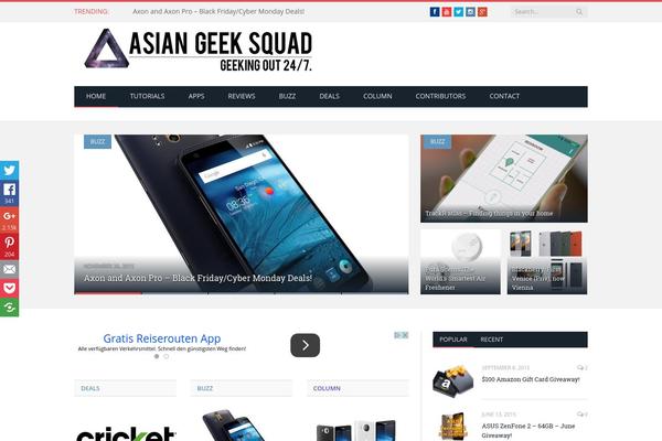SmartMag theme site design template sample