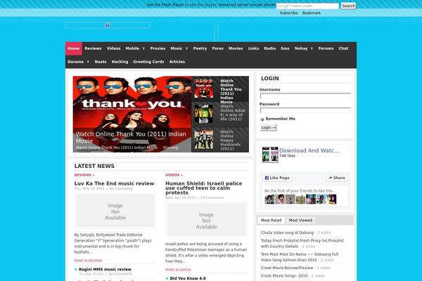 The Stars theme site design template sample