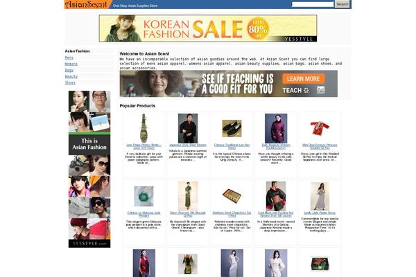 Default theme site design template sample