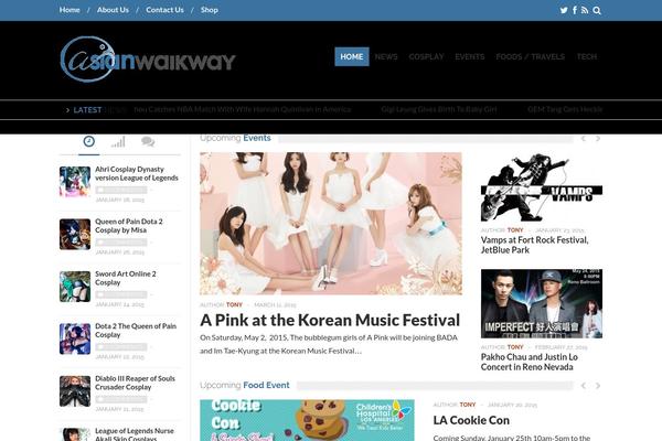 Falcon theme site design template sample
