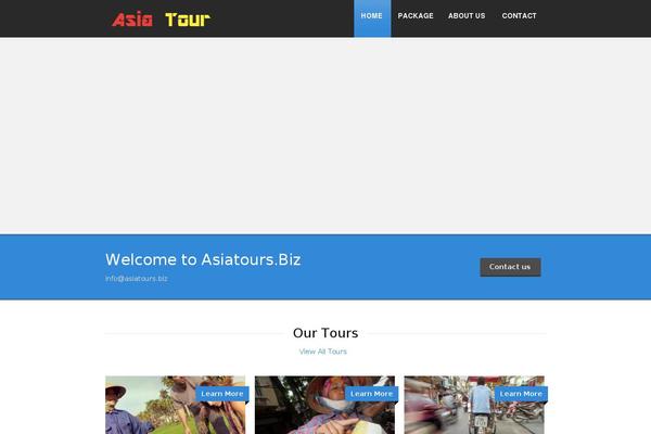 Tour Package theme site design template sample