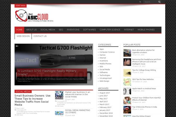 Jarida theme site design template sample