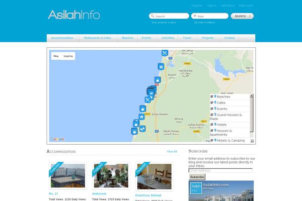GeoPlaces theme site design template sample