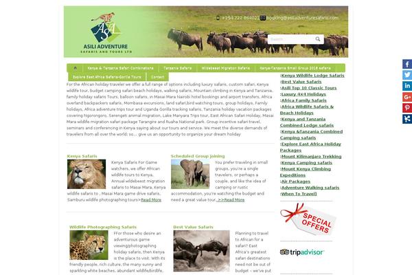 Site using Simplified Social Share plugin