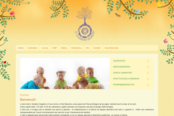 asiloilgiardinosegreto.it site used Sunny-kids-wordpress