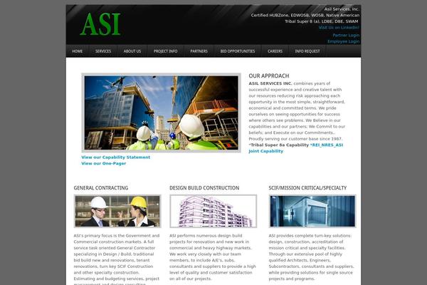 asilservices.com site used Construction Landing Page