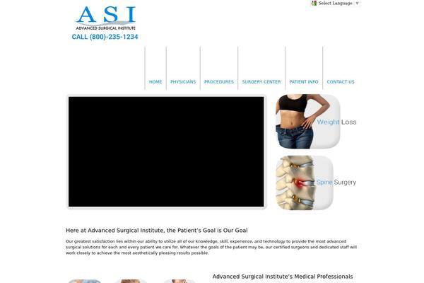 Asi theme site design template sample