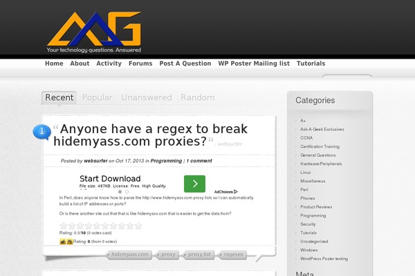 AskIt theme site design template sample