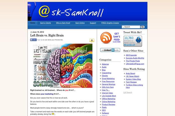 Sem Reloaded theme site design template sample