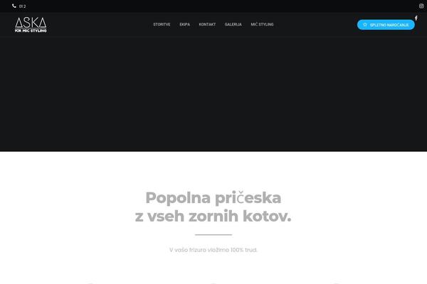 Brooklyn Child theme site design template sample