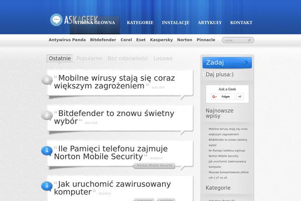 AskIt theme site design template sample