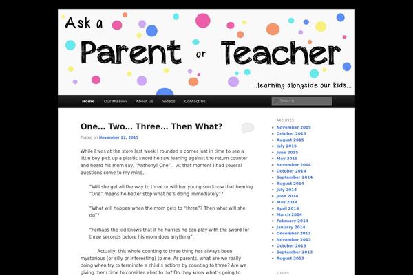 askaparentorteacher.com site used Twenty Eleven