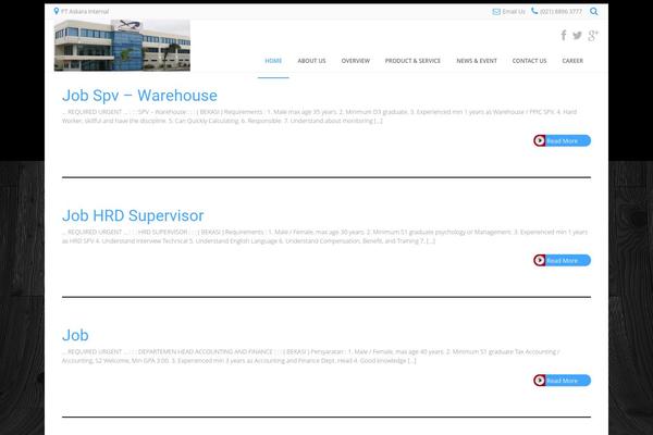 Albar theme site design template sample
