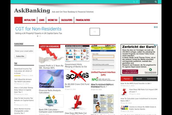 Jarida theme site design template sample