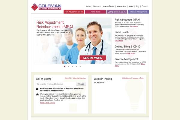 Coleman theme site design template sample