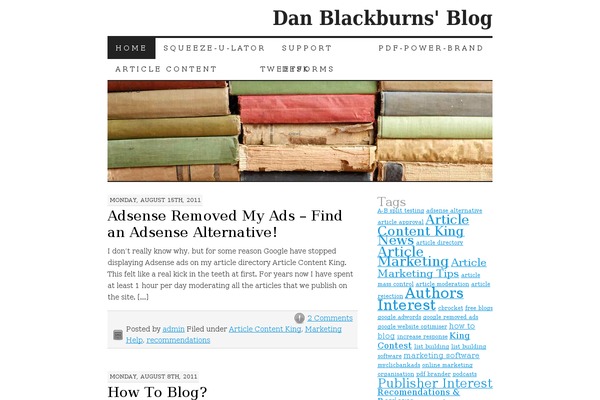askdanblackburn.com site used Pressrow