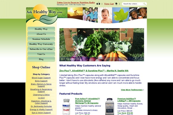 askhealthyway.com site used Healthy-way