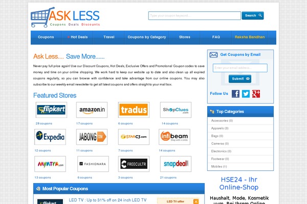 Couponpress theme site design template sample