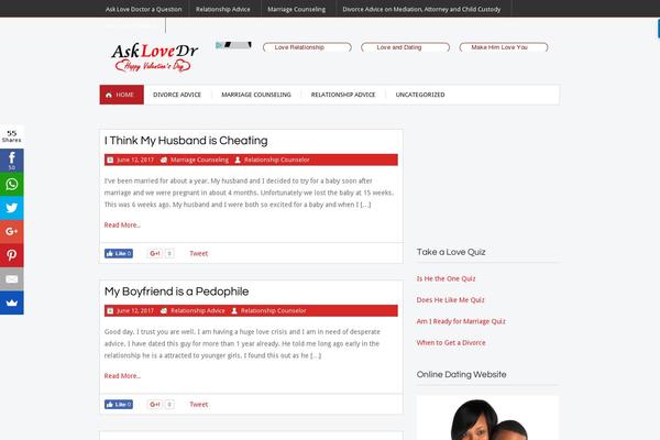 asklovedr.com site used Classicraft Theme