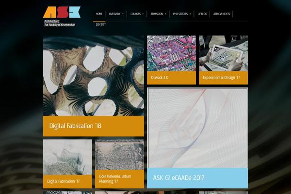 Ask theme site design template sample