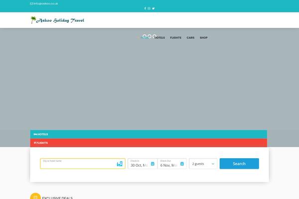 Travelz theme site design template sample