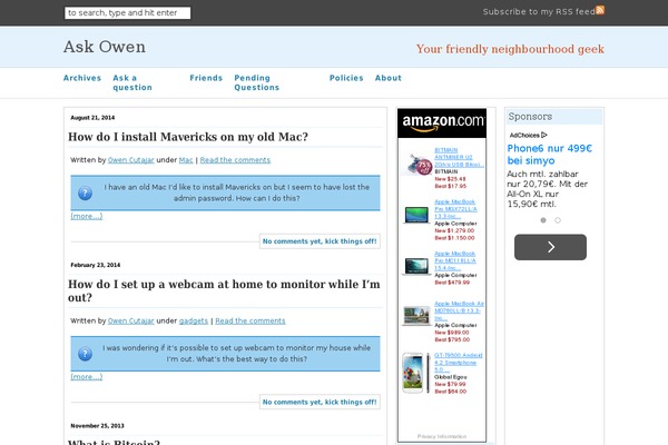 Clean Box theme site design template sample
