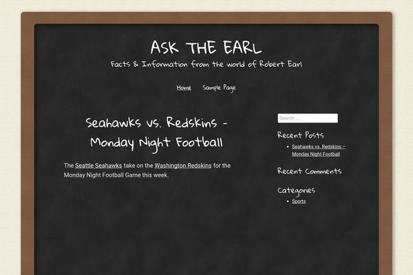 Classic Chalkboard theme site design template sample