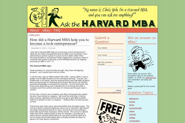 Harvard theme site design template sample