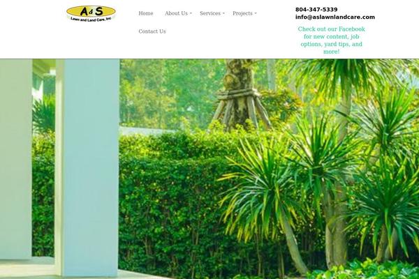 aslawnlandcare.com site used UpFront