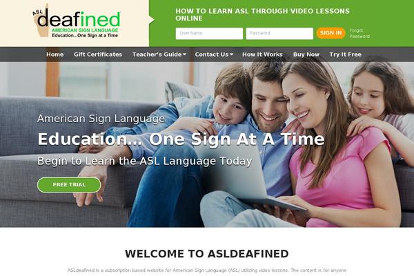 asldeafined.com site used Asldeafined