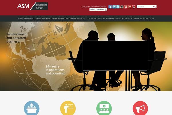 Asm theme site design template sample