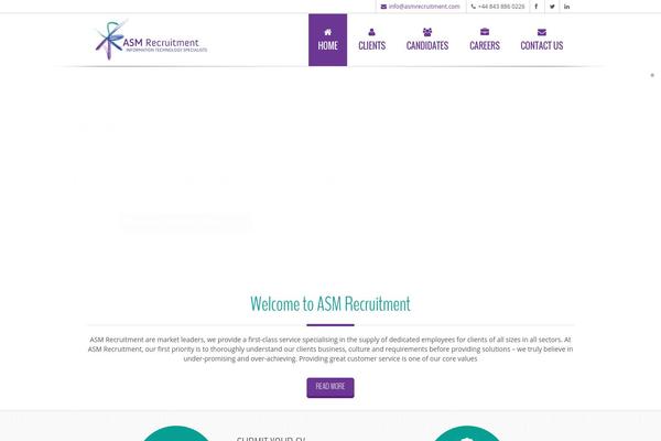 Asm theme site design template sample