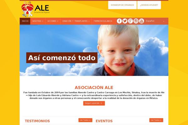 Ale theme site design template sample
