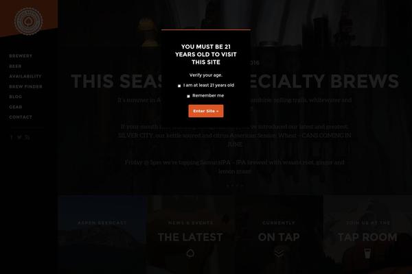 Aspen theme site design template sample