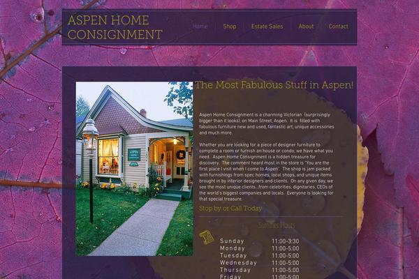 Aspen theme site design template sample