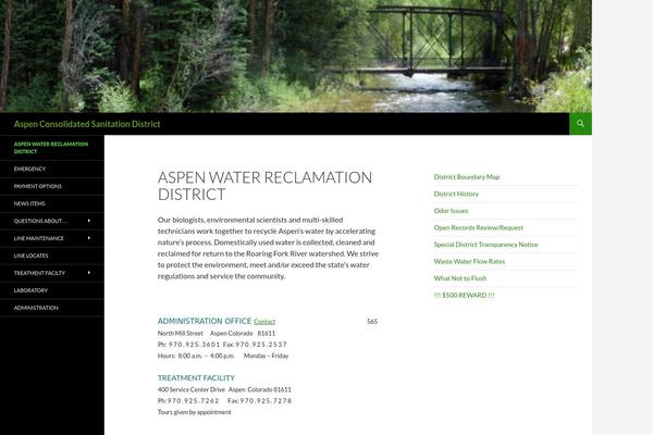 Twentyfourteen Child theme site design template sample
