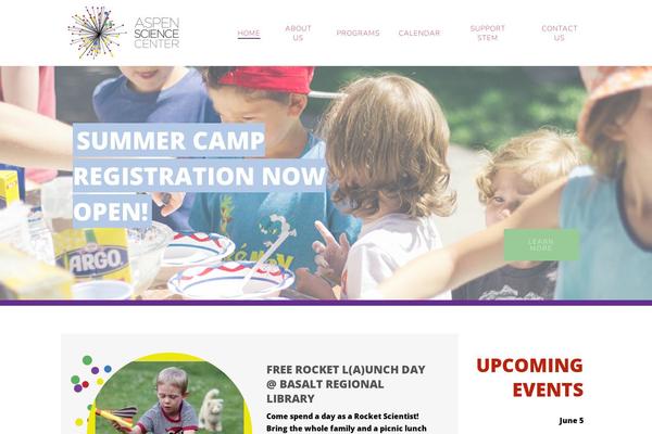aspensciencecenter.org site used Aspen-science