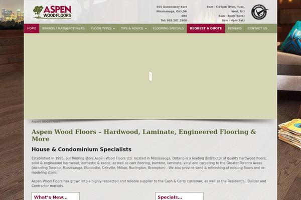 Aspen theme site design template sample